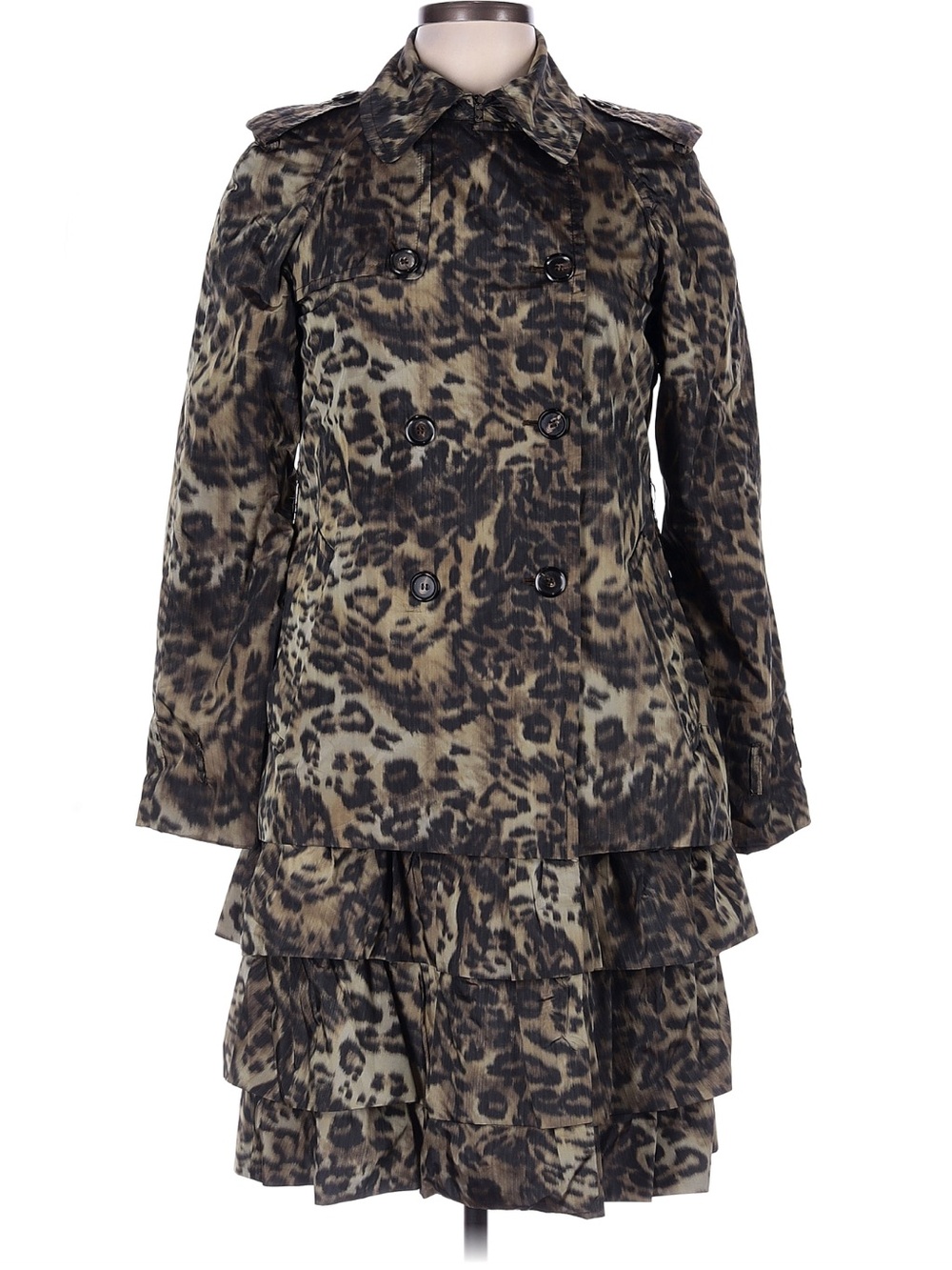 Gorgeous animal print Moschino trench coat, EUC